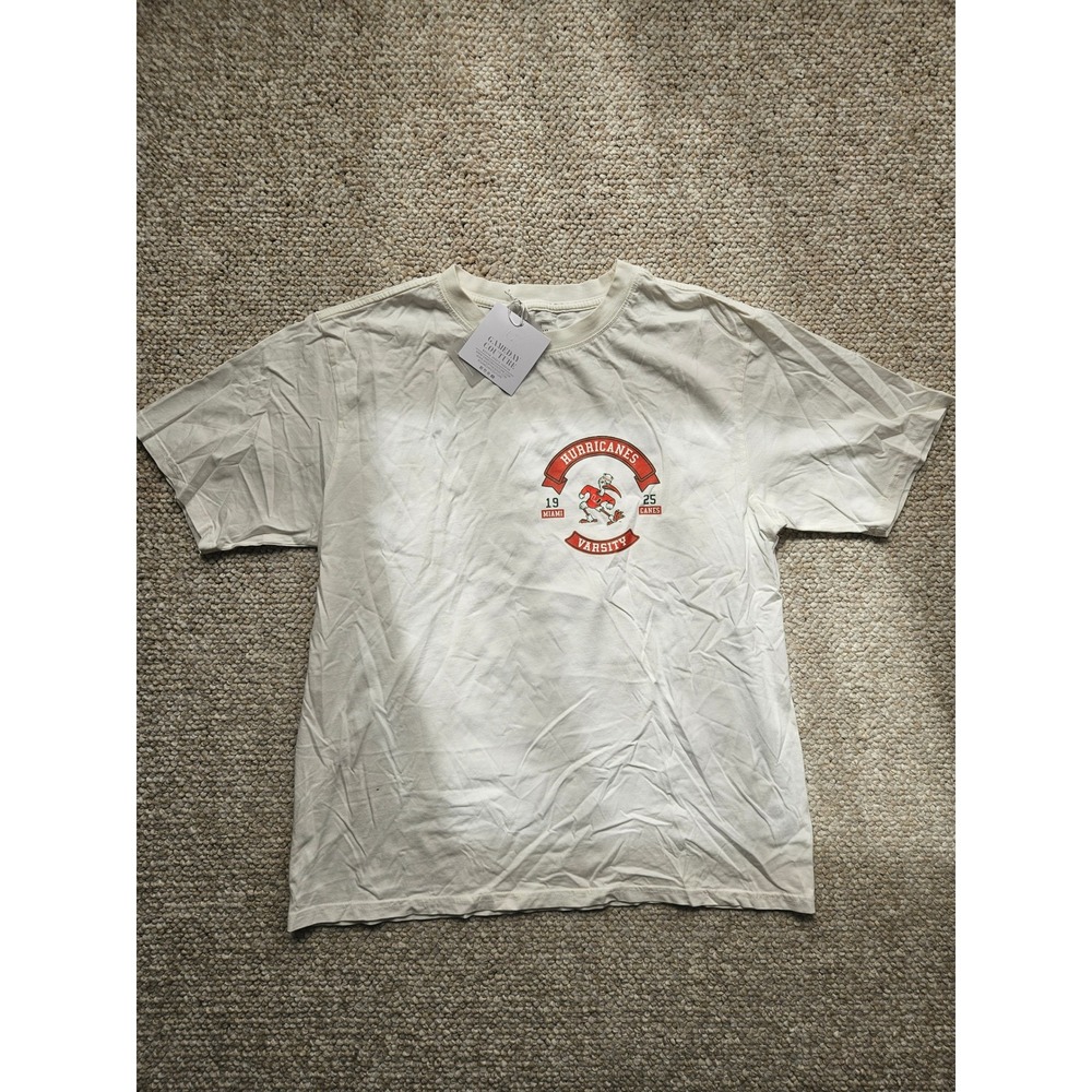 Miami hurricanes Gameday couture T Shirt White size Medium